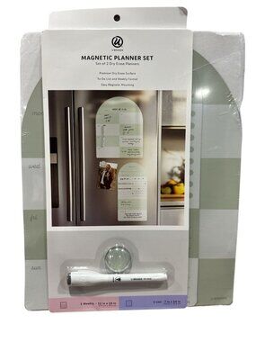 Magnetic Planner Set U Brands Dry Erase To-Do & Weekly Format Includes Marker &
